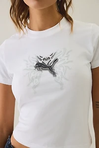 Puma Street Glam Graphic Slim Tee