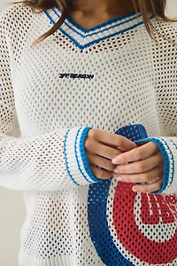 Off Season MLB Open Knit Oversized Sweater