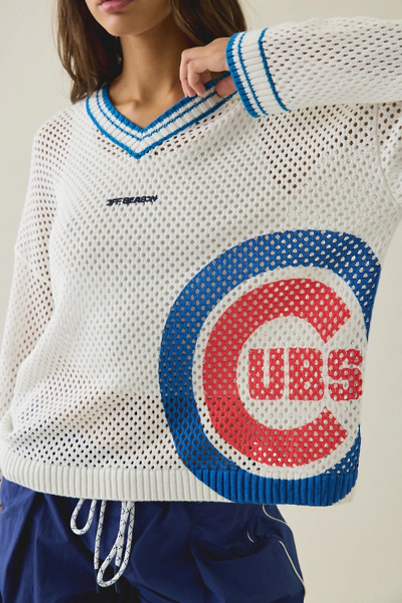 Off Season MLB Open Knit Oversized Sweater