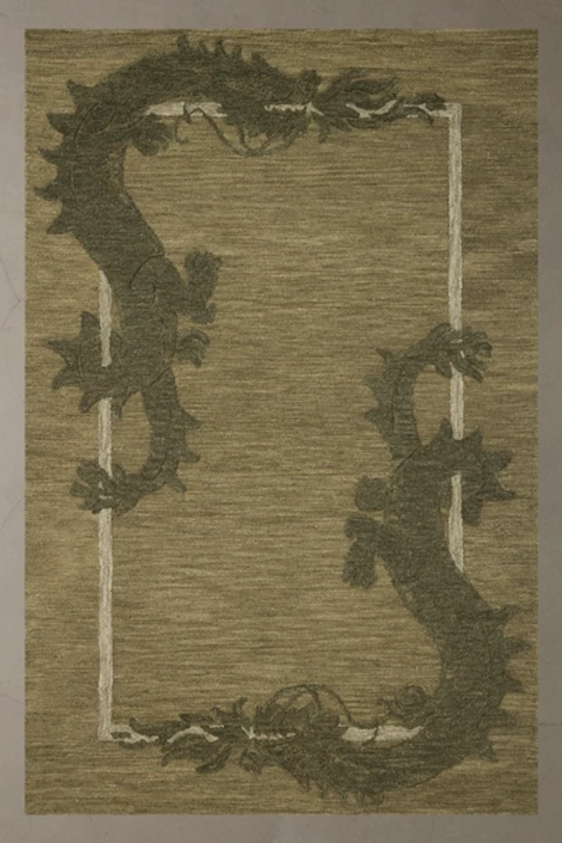 Ryu Dragon Woven Wool Rug