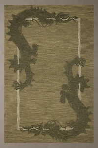 Ryu Dragon Woven Wool Rug