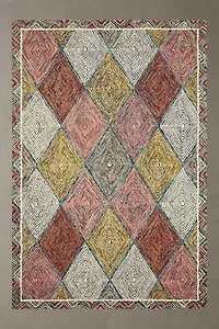Kaine Diamond Hooked Wool Rug