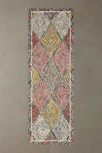 Kaine Diamond Hooked Wool Rug