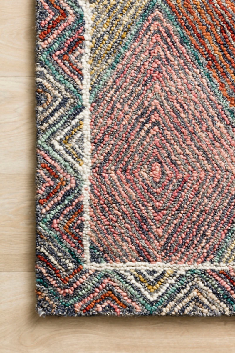 Kaine Diamond Hooked Wool Rug