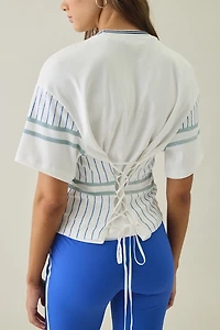 Off Season MLB Femme Lace-Up Back Tee