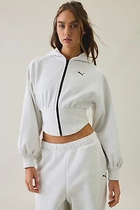 Puma Street Glam Bedazzled Zip-Up Hoodie Sweatshirt