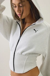Puma Street Glam Bedazzled Zip-Up Hoodie Sweatshirt