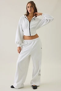 Puma Street Glam Bedazzled Zip-Up Hoodie Sweatshirt