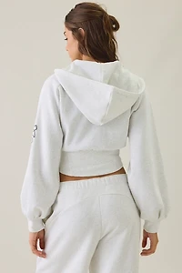 Puma Street Glam Bedazzled Zip-Up Hoodie Sweatshirt