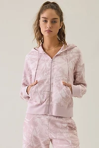 Puma Essentials Camo Print Relaxed Zip-Up Hoodie Sweatshirt