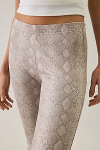 Puma Snake Printed High-Rise Flared Leggings