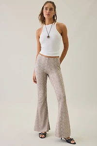 Puma Snake Printed High-Rise Flared Leggings