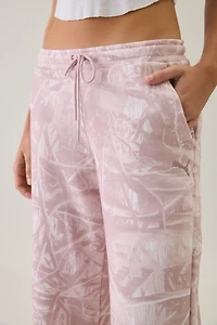 Puma Essential Camo Print Relaxed Flare Sweatpants