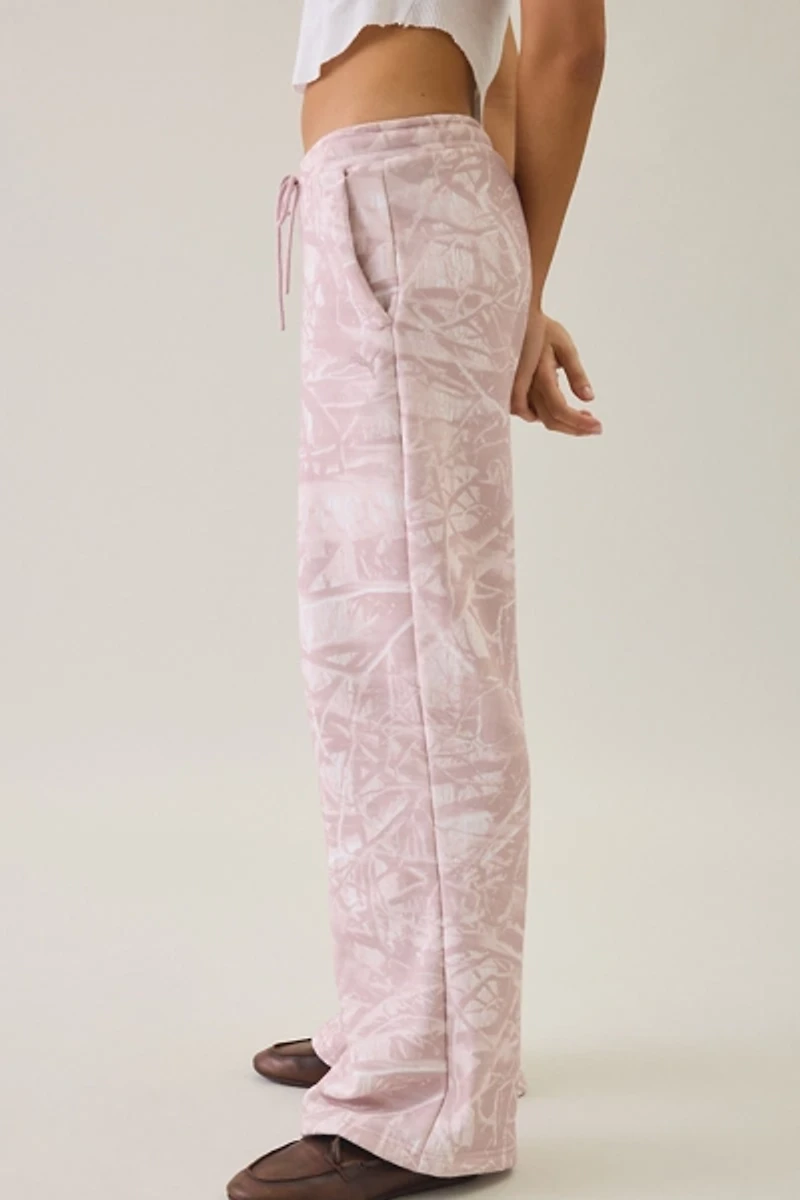 Puma Essential Camo Print Relaxed Flare Sweatpants