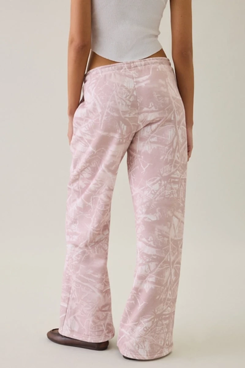 Puma Essential Camo Print Relaxed Flare Sweatpants