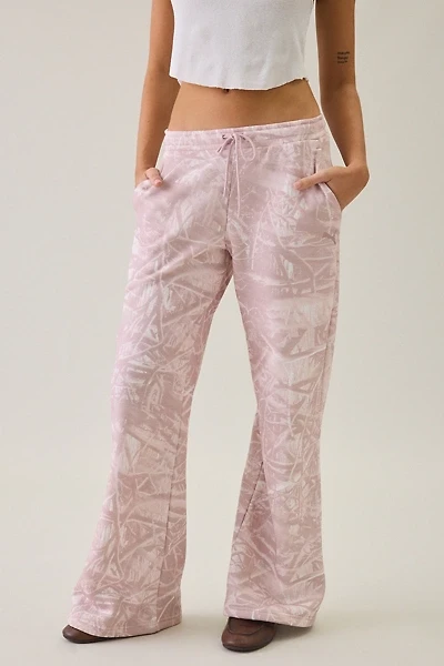 Puma Essential Camo Print Relaxed Flare Sweatpants