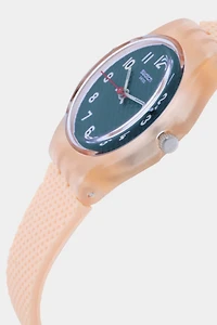 Swatch Essentials Powder Plum Quartz Watch