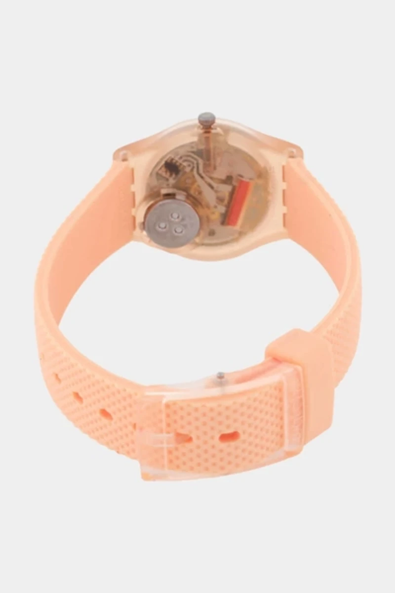 Swatch Essentials Powder Plum Quartz Watch