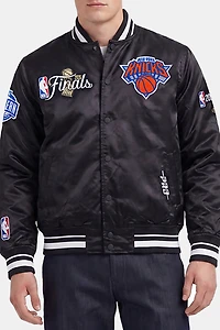 Pro Standard NBA New York Knicks Finals Champions Satin Varsity Jacket
