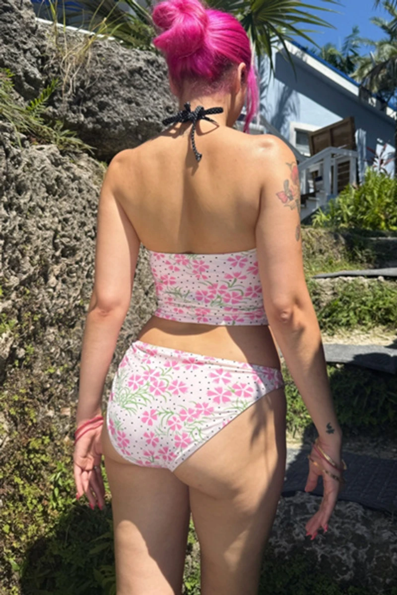Strawberry Western Brief Bikini Bottom