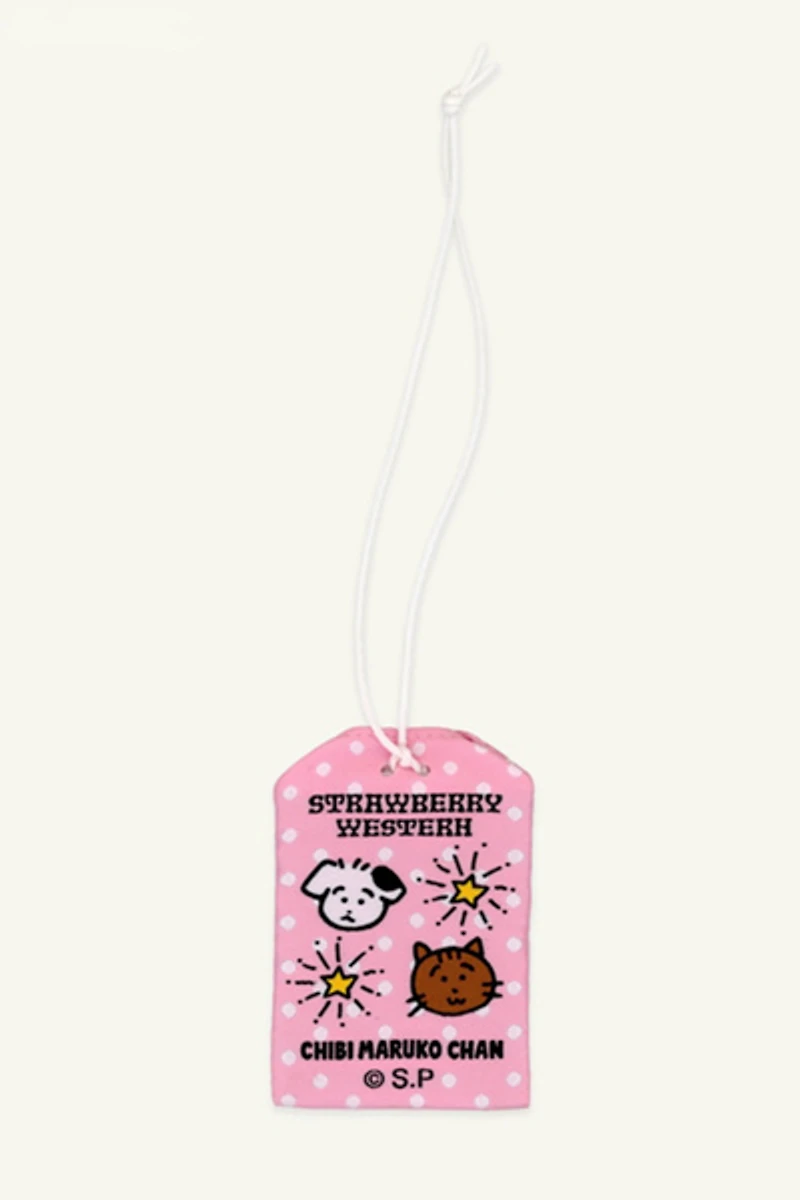 Strawberry Western Chibi Maruko Chan Omamori Keychain