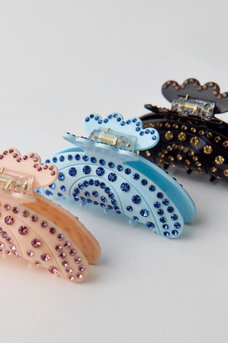 Holly Rhinestone Claw Clip