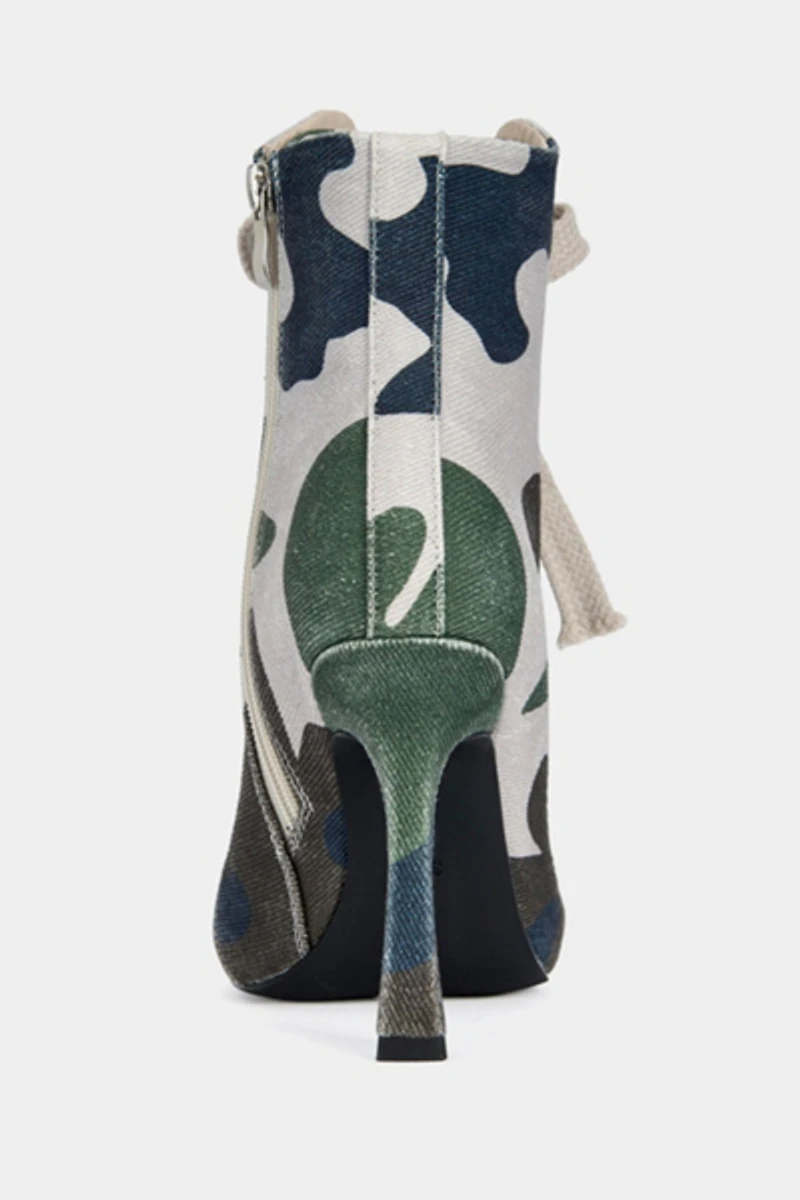 Azalea Wang Camo Rooftop Stiletto Bootie