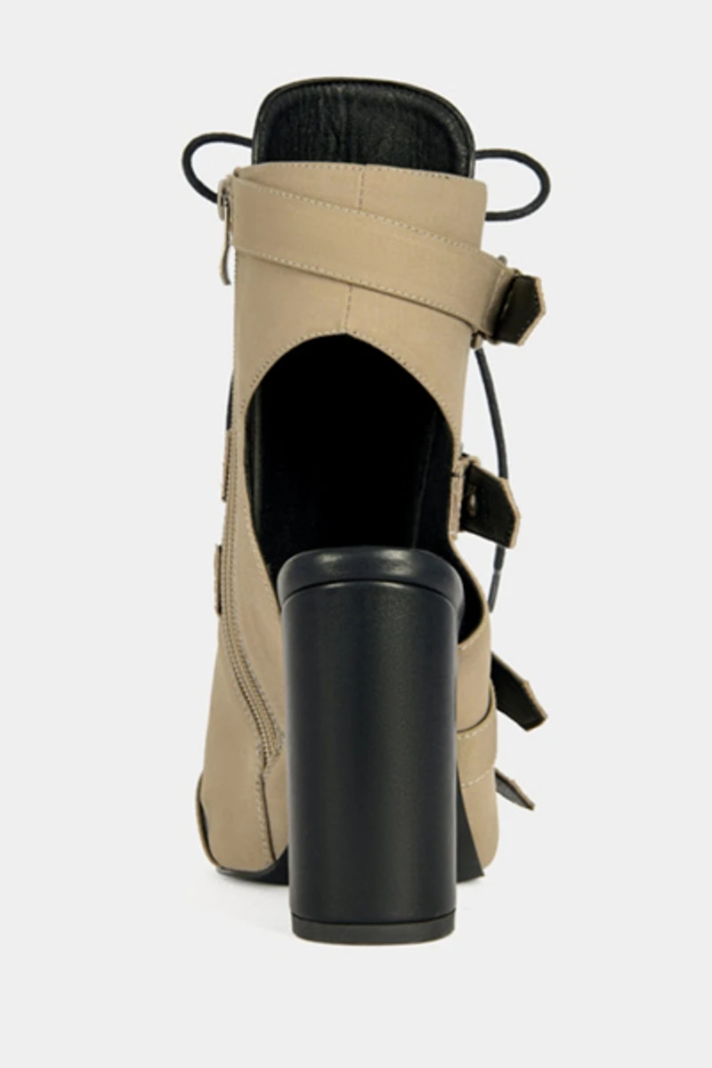 Azalea Wang Loom Block Sandal Bootie