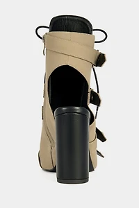 Azalea Wang Loom Block Sandal Bootie