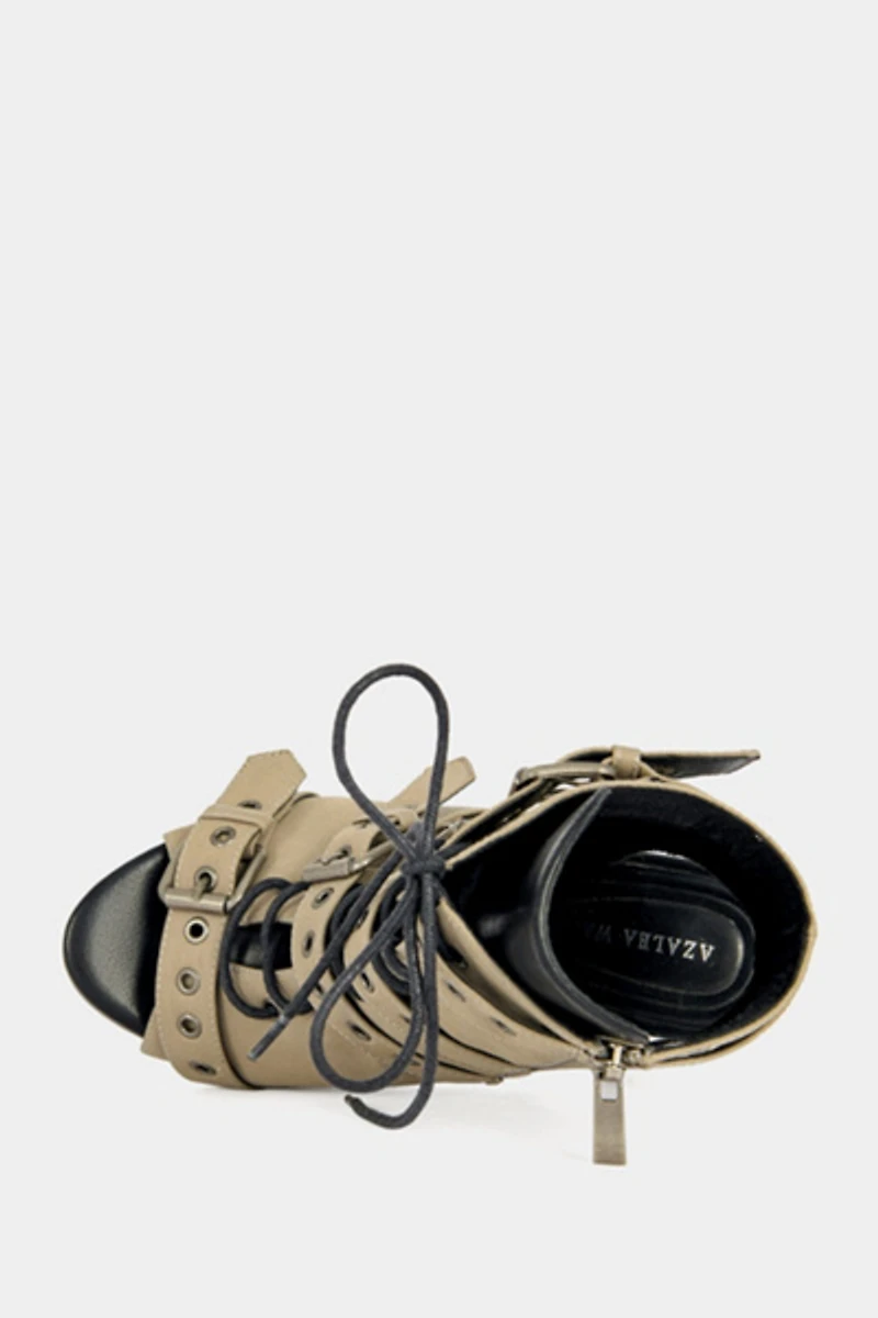 Azalea Wang Loom Block Sandal Bootie