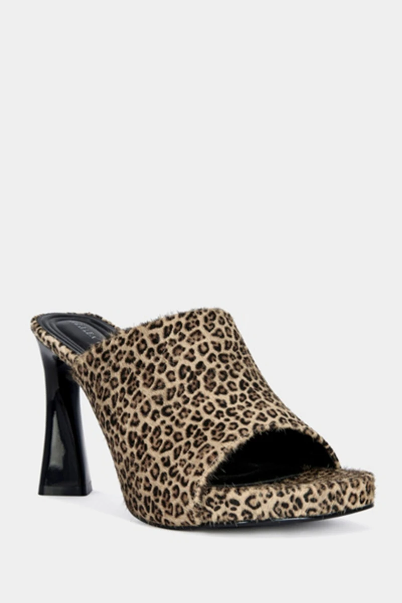 Azalea Wang Vivara Calf Hair Heeled Sandal