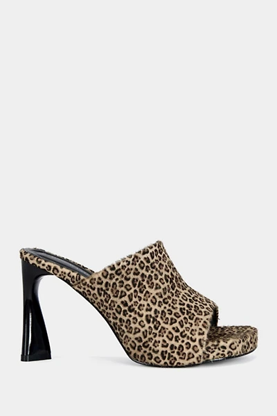 Azalea Wang Vivara Calf Hair Heeled Sandal