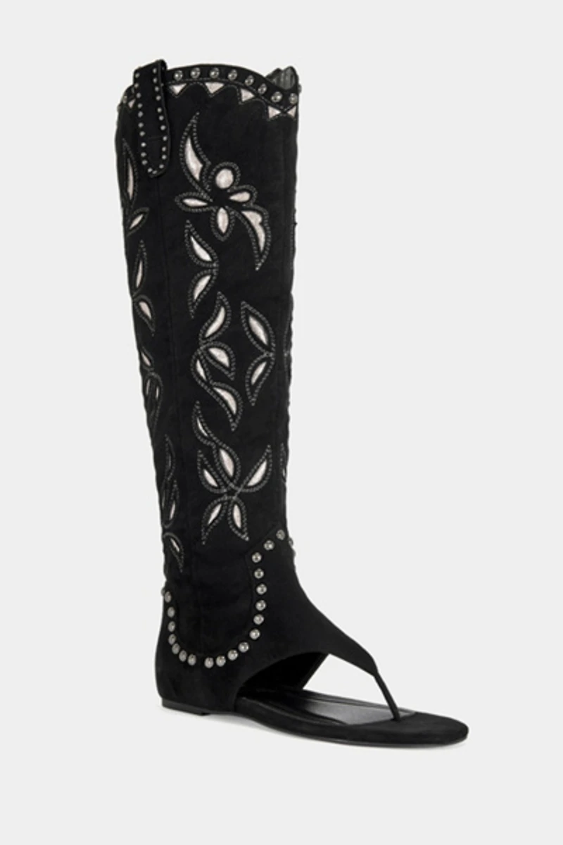 Azalea Wang Chandana Western Gladiator Flat Sandal