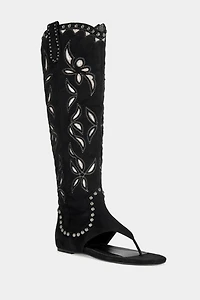 Azalea Wang Chandana Western Gladiator Flat Sandal