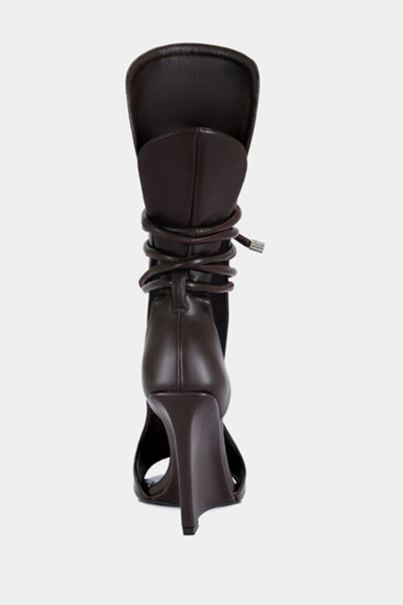 Azalea Wang Douma Wrap-Around Wedge Sandal Bootie