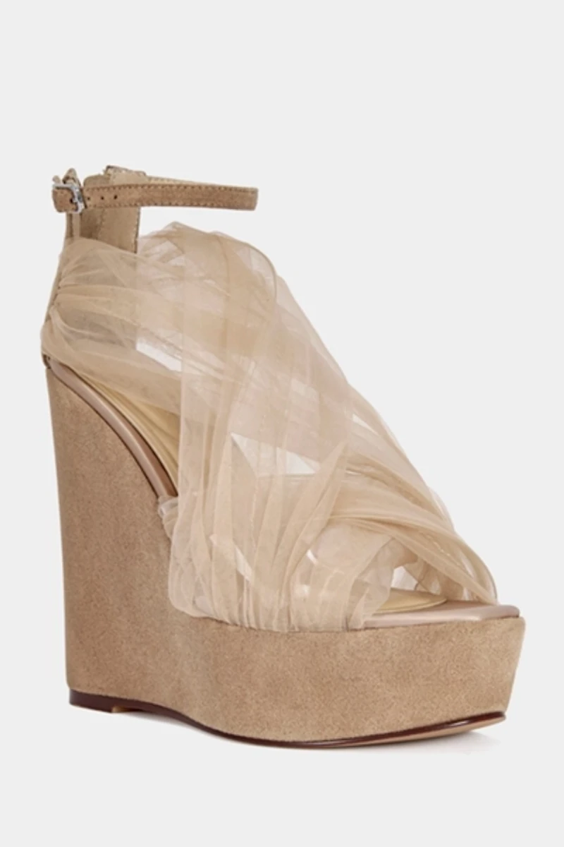 Azalea Wang Ballerine Wedge Sandal