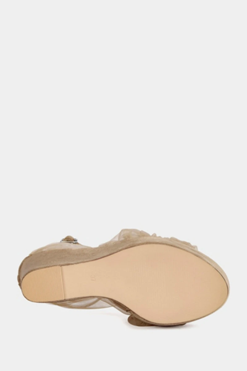 Azalea Wang Ballerine Wedge Sandal