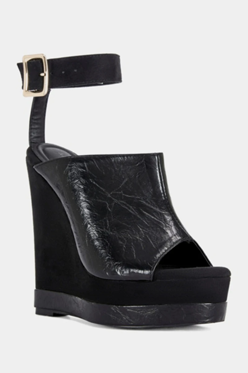 Azalea Wang Tana Platform Wedge Sandal
