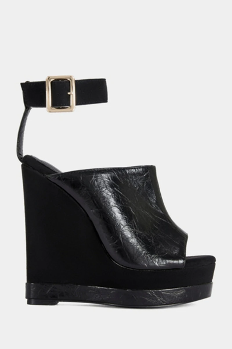 Azalea Wang Tana Platform Wedge Sandal