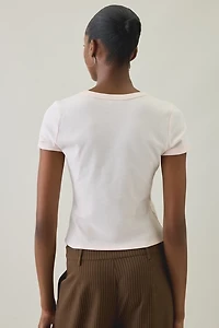 Positano Graphic Cotton Slim Tee