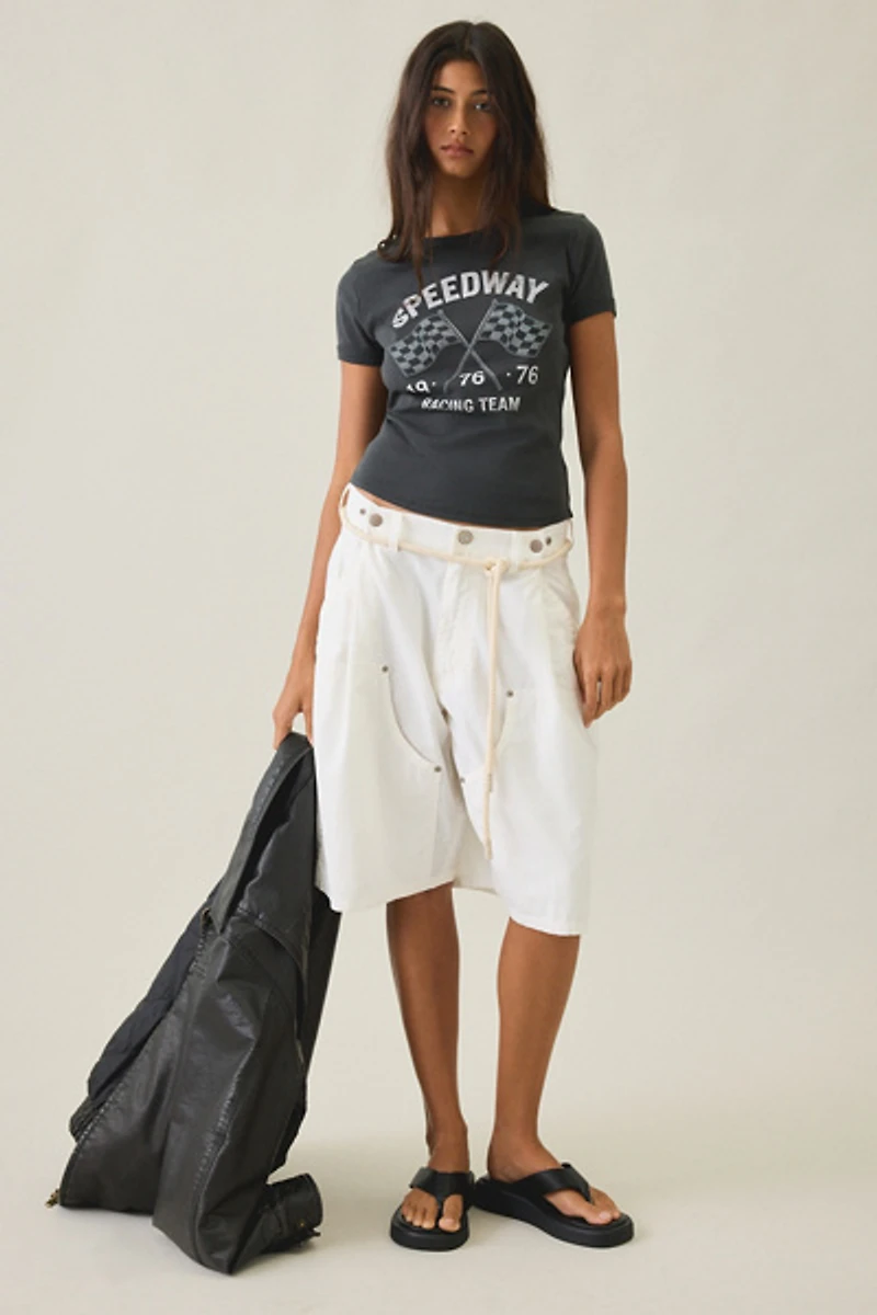 Speedway Graphic Cotton Slim Tee