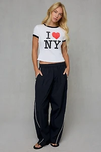 ILY New York Graphic Ringer Tee