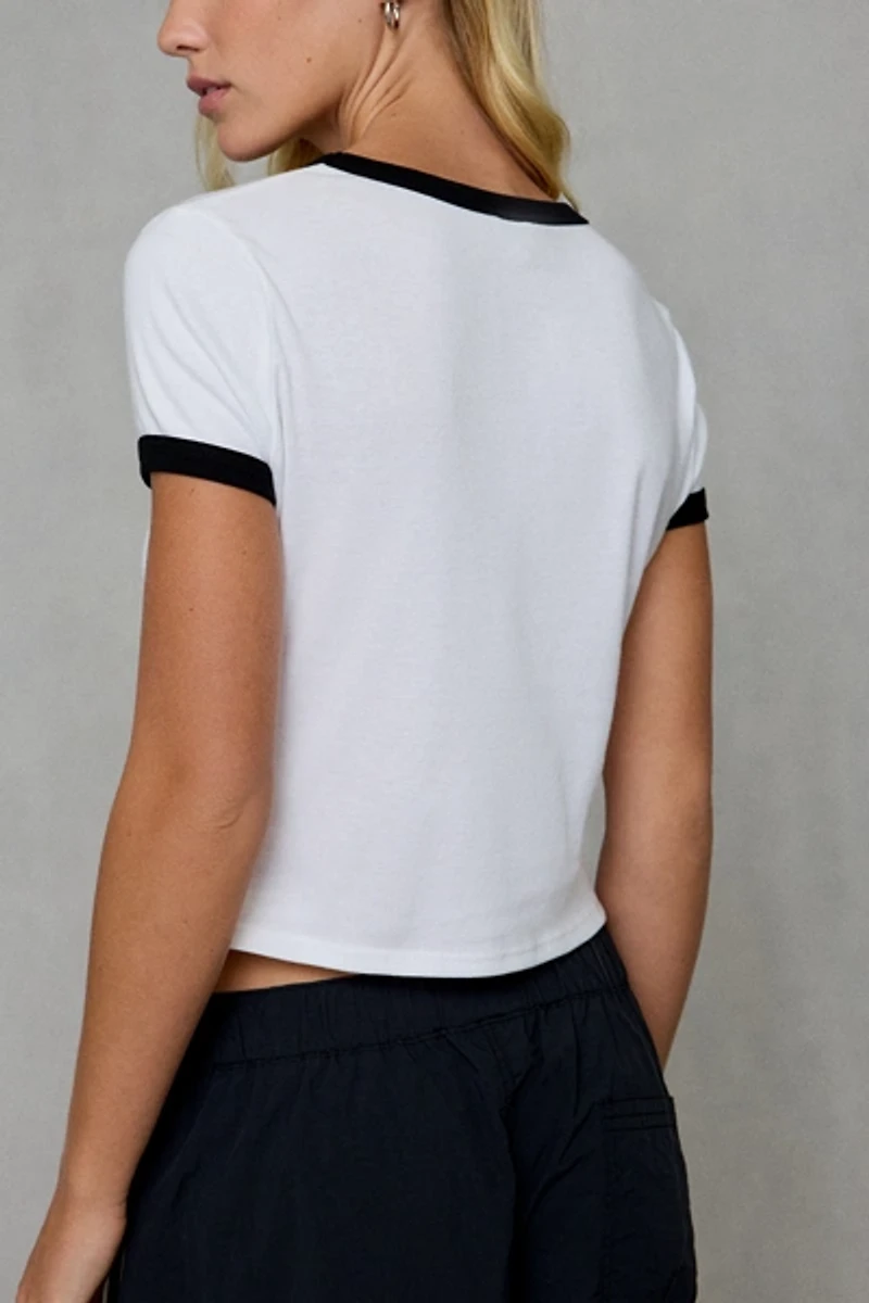 ILY New York Graphic Ringer Tee
