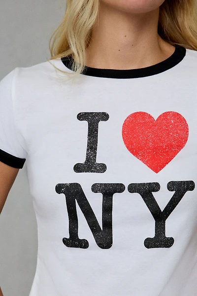 ILY New York Graphic Ringer Tee