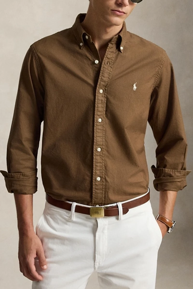 Polo Ralph Lauren Garment Dyed Oxford Long Sleeve Shirt