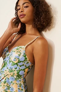 Sister Jane Dream Marigold Jacquard Mini Dress