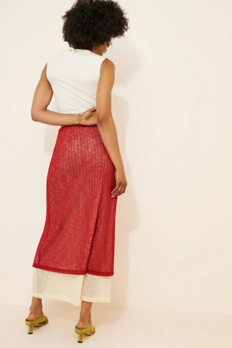Vrg Grl Jil Sheer Maxi Skirt