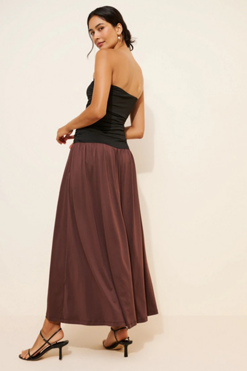 Nia Santal Drop Waist Maxi Dress