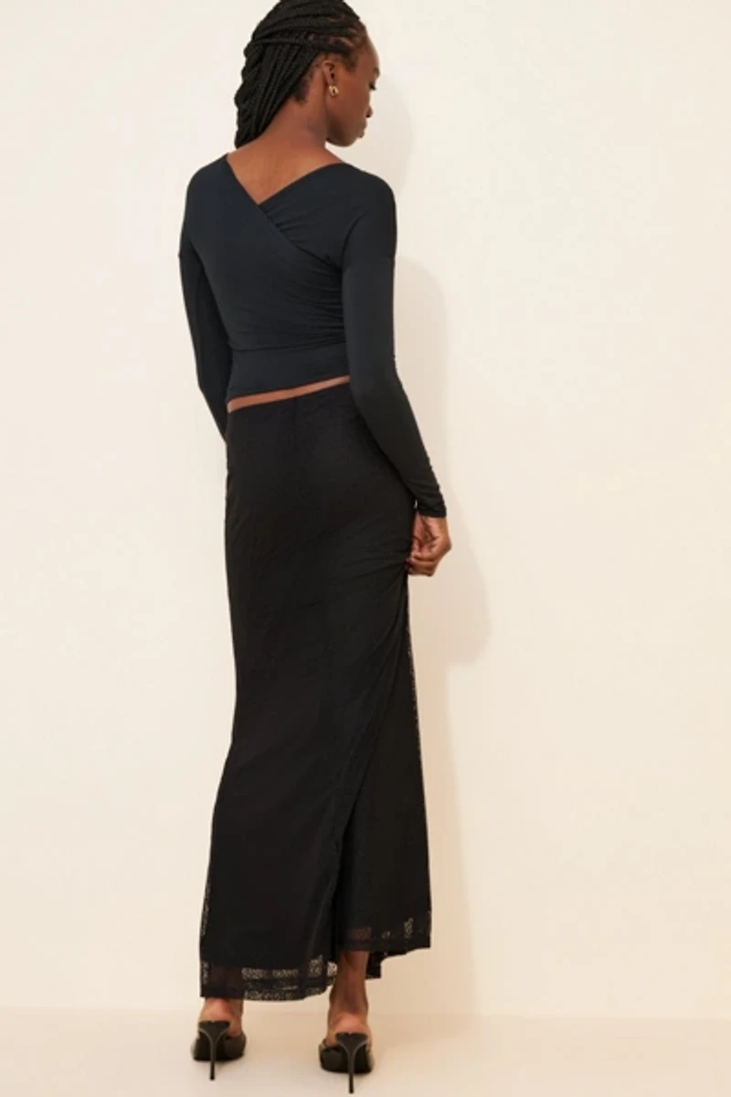 Glamorous Leopard Mesh Lace Skirt
