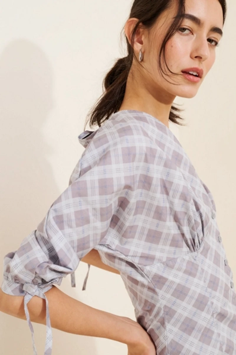 Motel Kadeka Puff-Sleeve Shirt